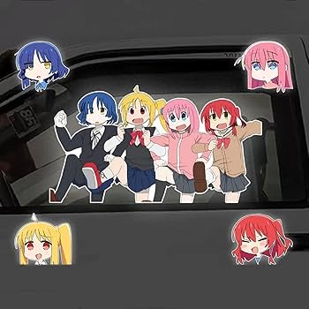 ぼっち・ざ・ろっく！　バイトル　喜多郁代　山田リョウ　ピック型ステッカー　ぼざろ ぼっち・ざ・ろっく！ バイトル 喜多郁代 山田リョウ ピック型